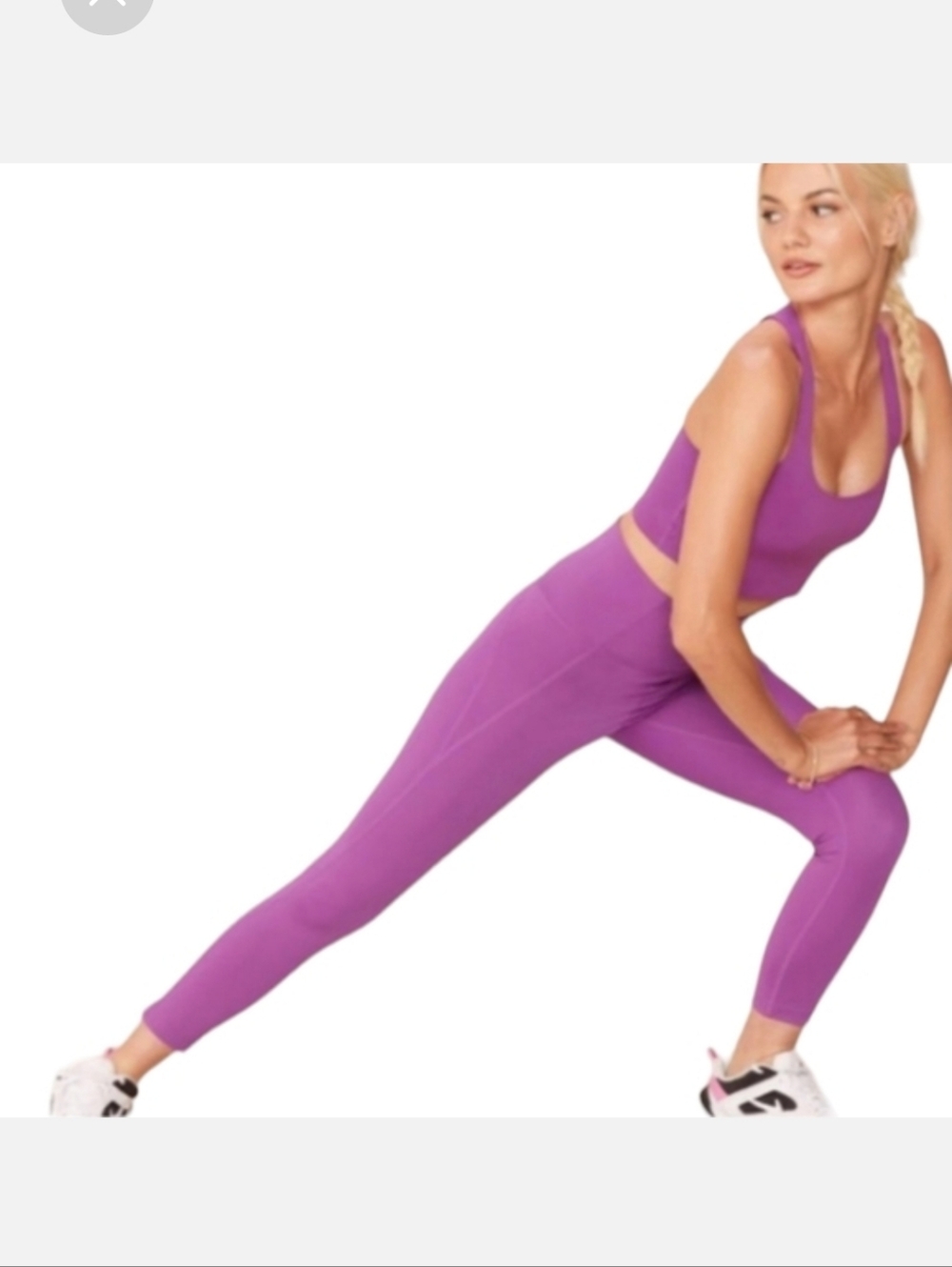 NWT Girlfriend Collective Leggings Wildflower Purple Women XS Extra Small NEW